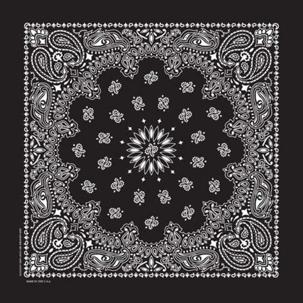 Western Express Inc Paisley Bandanna Blk-3521