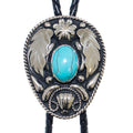 Western Express Bolo-German Silver Turq-BT-214