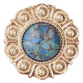 Western Express Turquoise Scarf Slide-SS-14