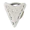 Western Express Inc Engraved Sliver Pointed Scarf Slide-SS-4505-S