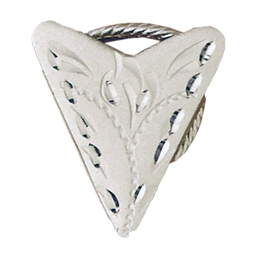 Western Express Inc Engraved Sliver Pointed Scarf Slide-SS-4505-S