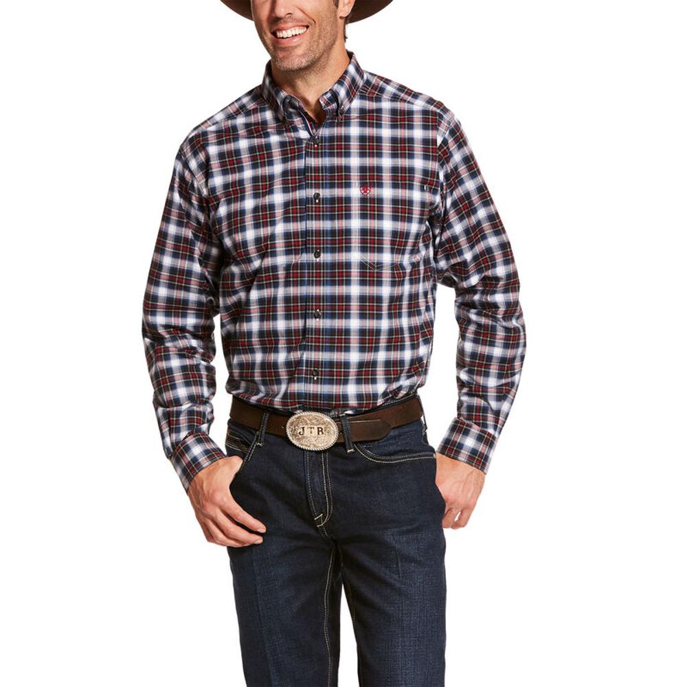 Ariat Mens Dannon Str Fitted Long Sleeve Shirt Multicolor-10029166