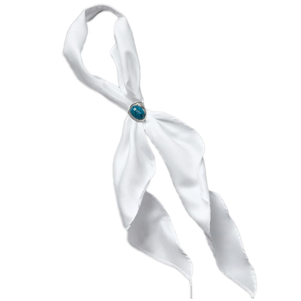 Western Express White Scarf Tie-T-421W