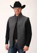 Roper Mens Rangegear Hi Tech Fleece Vest 616GY - Grey-97-782-616GY