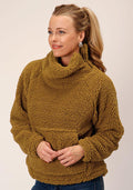 Roper Womens Polar Fleece Brown - Brown-98-250-6183BR