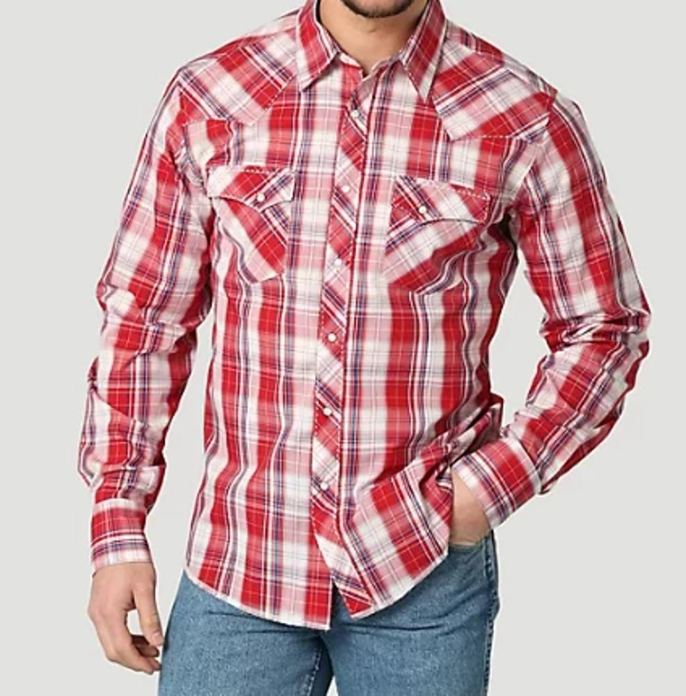 Wrangler Mens Western Shirt Snap 4883-112314883