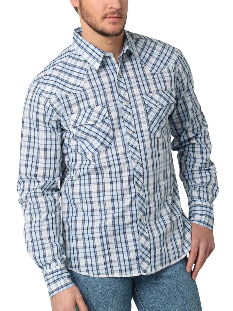 Wrangler Mens Western Shirt Snap 4895-112314895