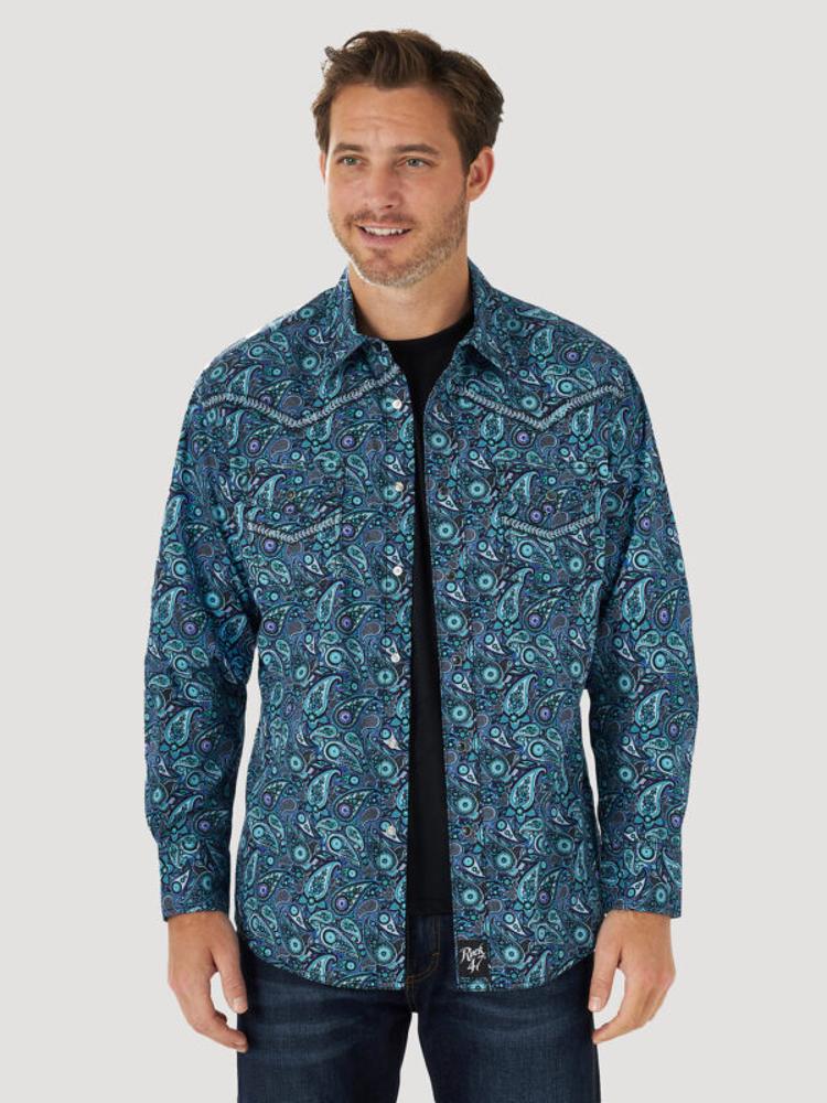 Wrangler Mens Western Shirt Snap 4900-112314900