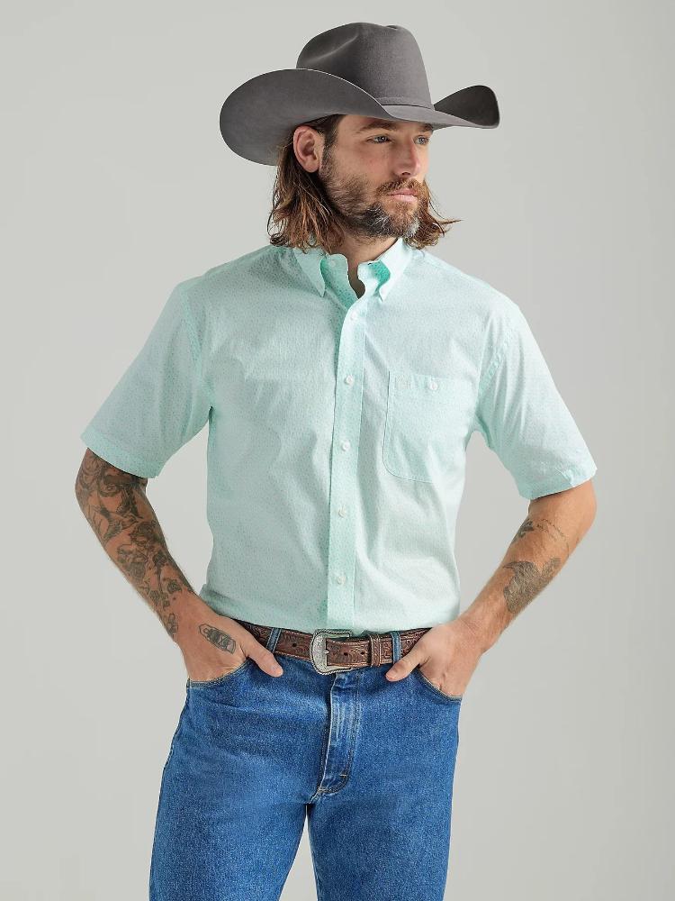 Wrangler Mens George Strait Shirt White-112324895