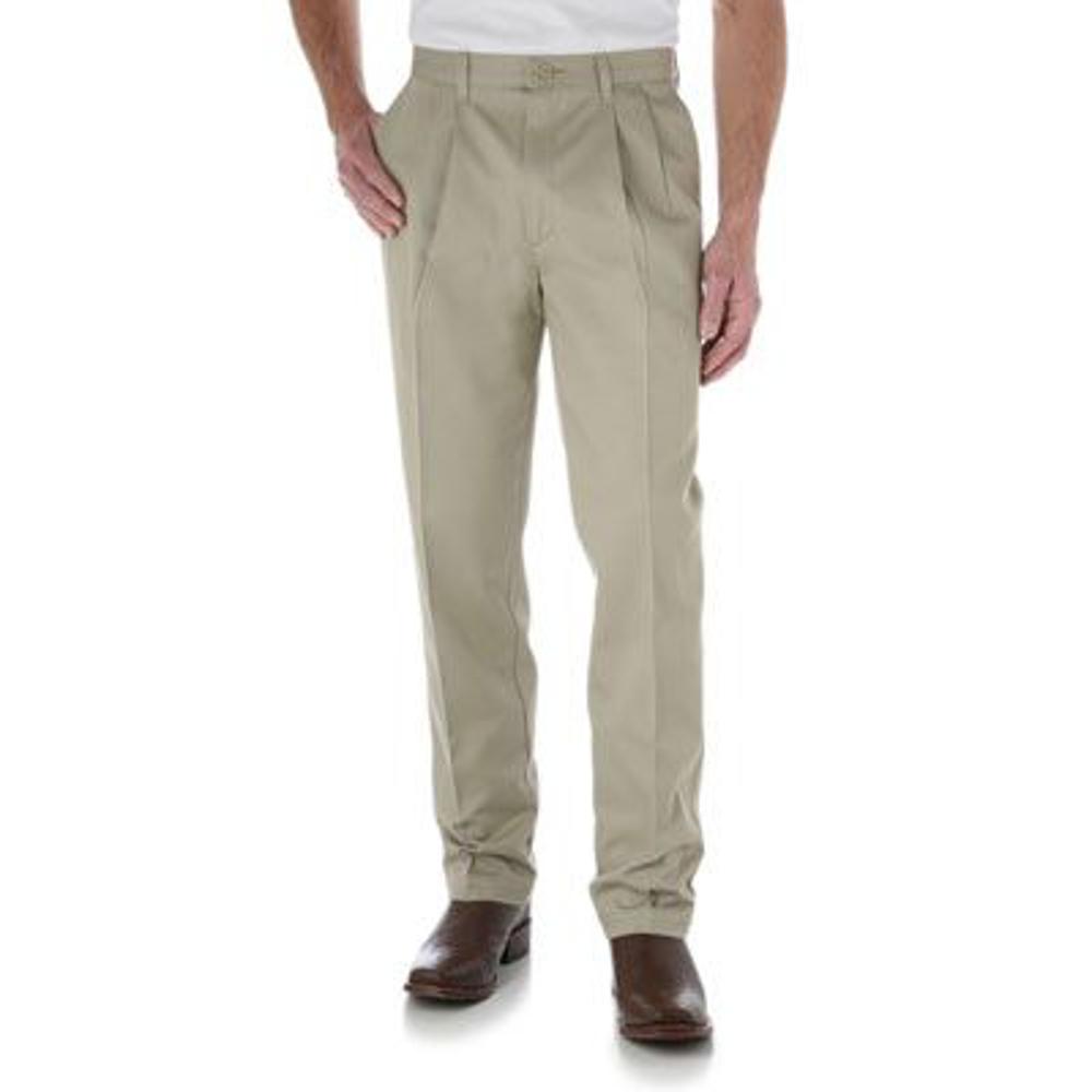 Wrangler Mens Riata Dress Pant-tn Tan Beige-95KH