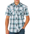 Wrangler Mens Western Shirt Snap White-MV4033Q
