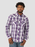 Wrangler Mens Fashion Snap Purple 330P-MVG330P