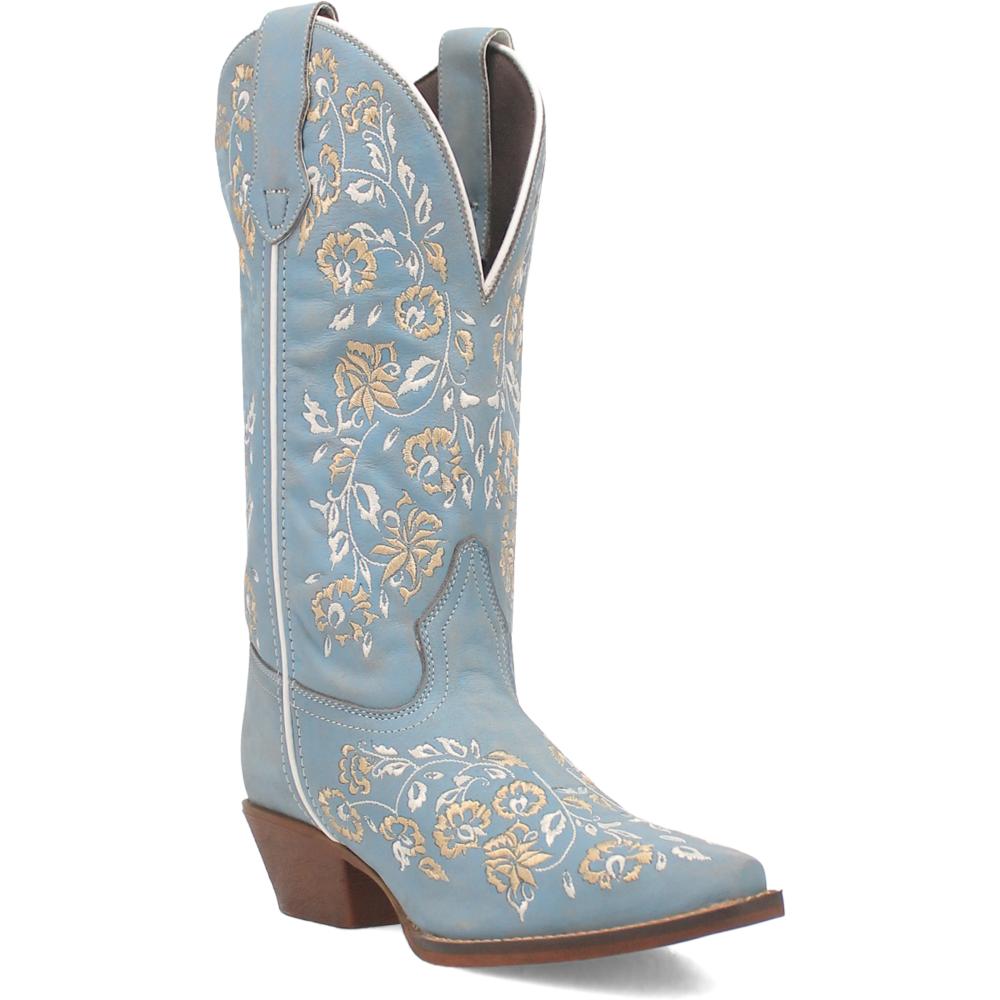 Laredo Womens Linley Leather Boot - Blue/blue Western-52221