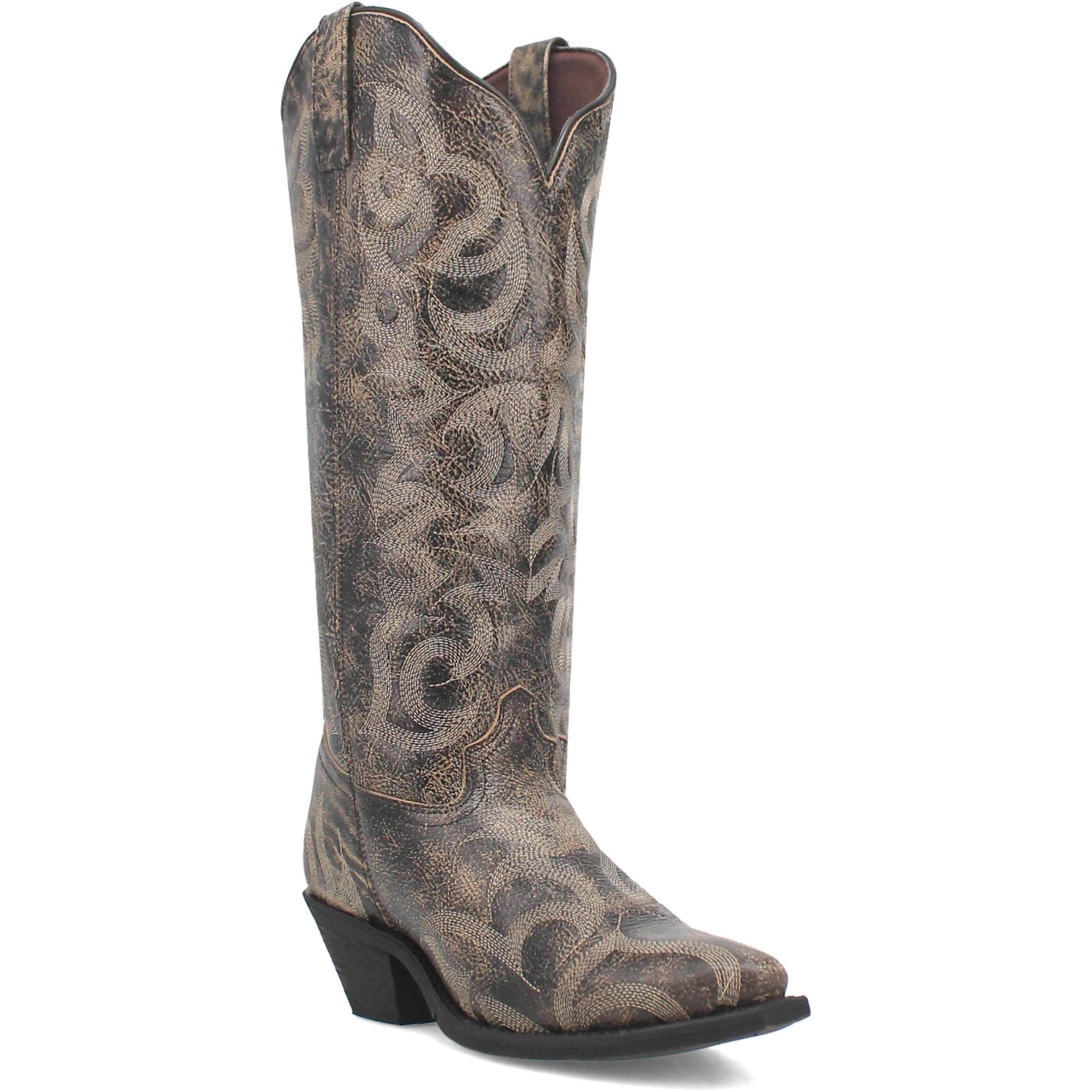 Laredo Womens Twyla Leather Boot - Black/black Western-52223