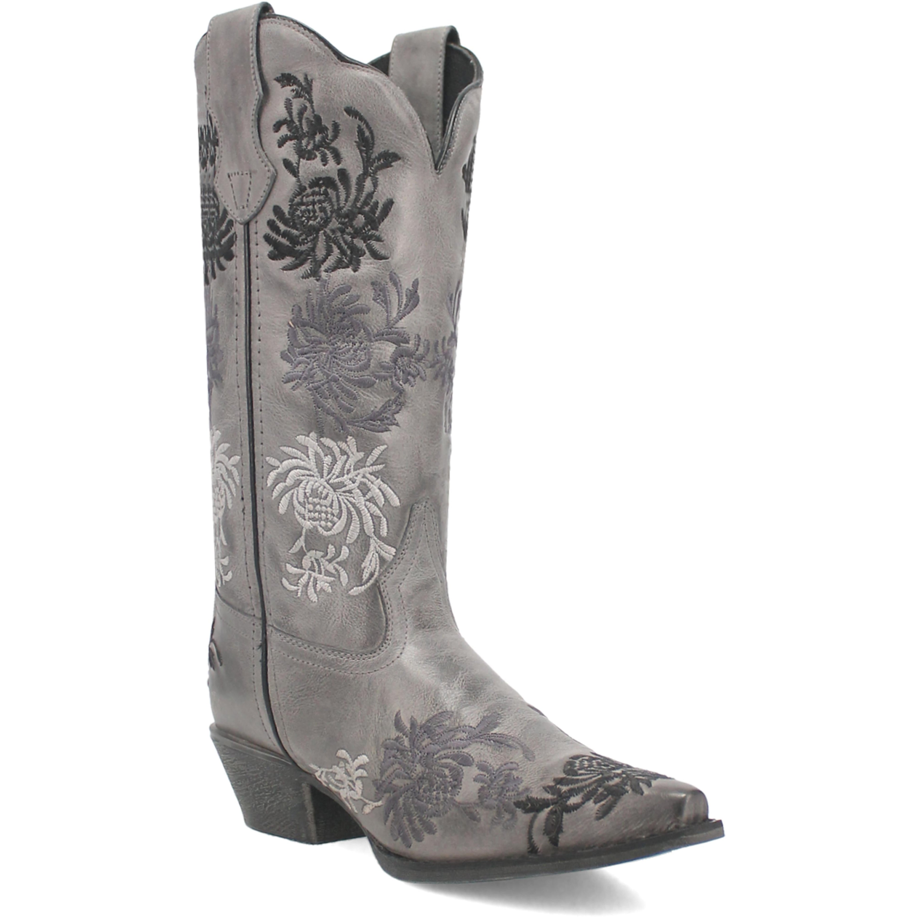 Laredo Womens Sylvan Leather Boot - Grey/grey Western-54272