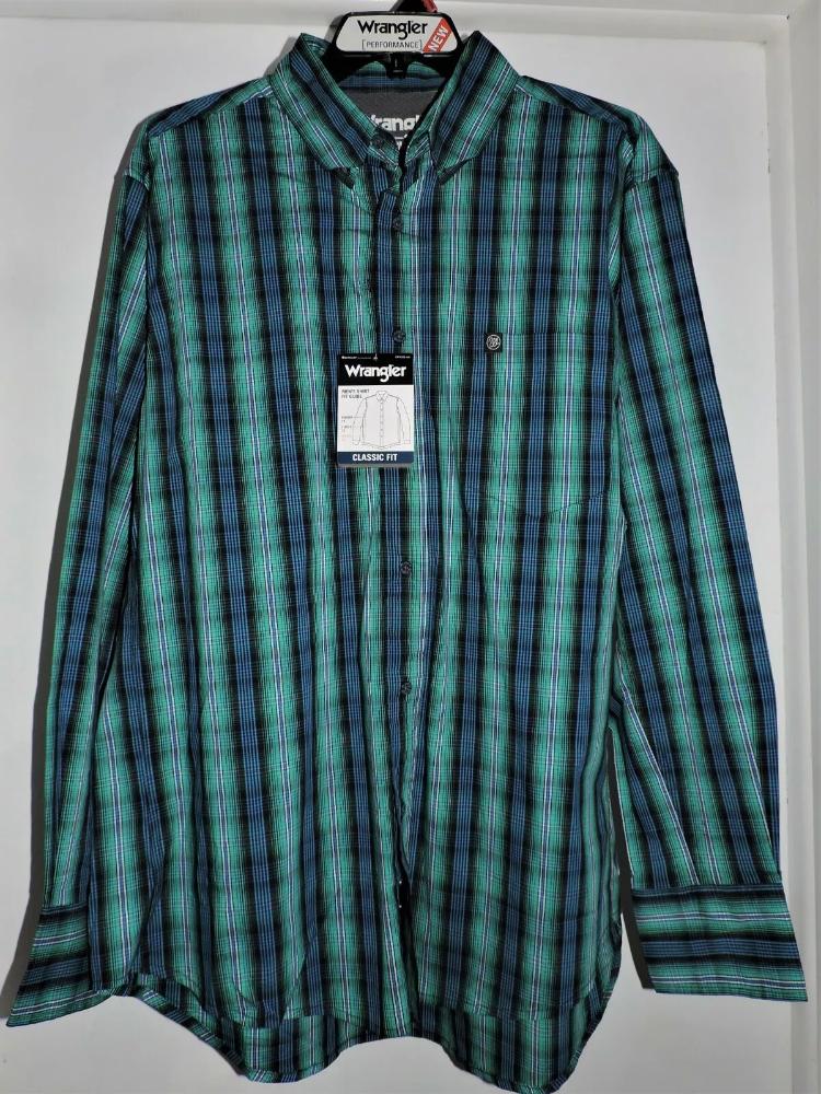 Wrangler Mens Performance Button Down 112M-MWP112M