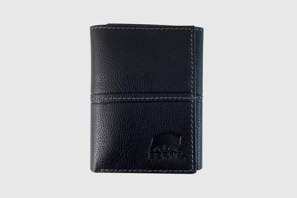 Gem-Dandy Berne Trifold Black Wallet-7515001-001