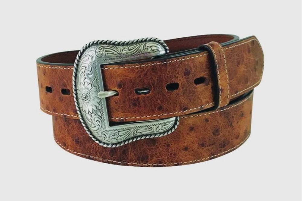 Gem-Dandy Belt 1-1/2 Ostrich Prnt Bro-8641500-210