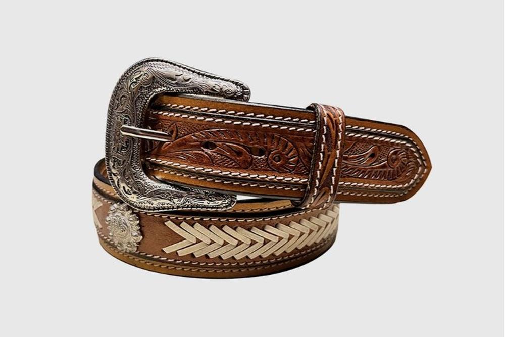 Gem-Dandy Belt 1-1/2 Floral Tooled-9558500-233