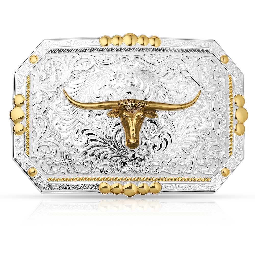 Montana Silversmiths Principle Longhorn Showpiece Buckle-45410-767
