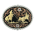 Montana Silversmiths Tri Color Team Roper Buckle-60969