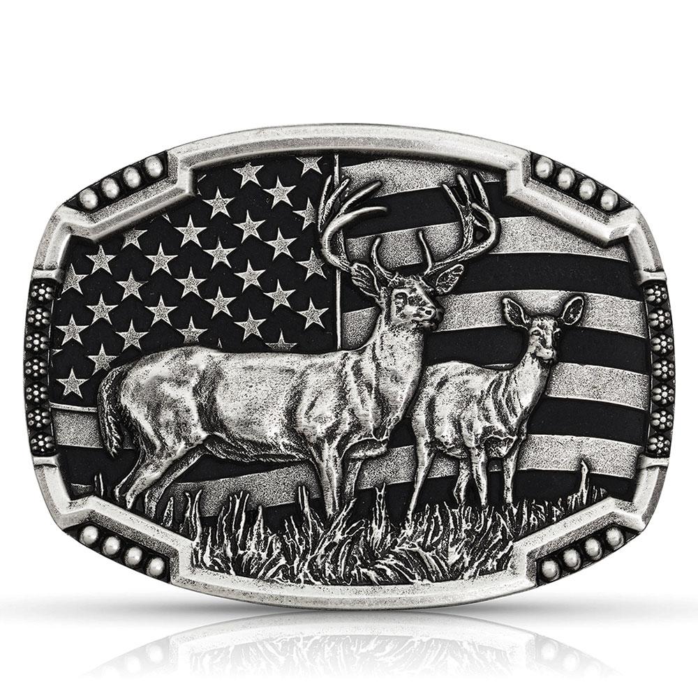 Montana Silversmiths Matched Pair Deer Buckle-A785S