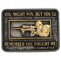 Montana Silversmiths Youll Rember, Chis Kyle Buckle-A897CK