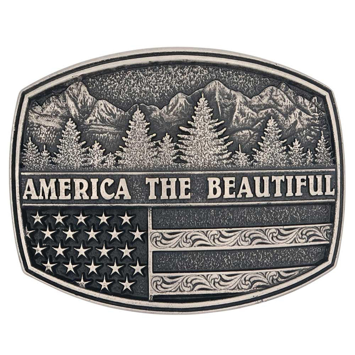 Montana Silversmiths America the Beautiful Heritage Buckle-A970S