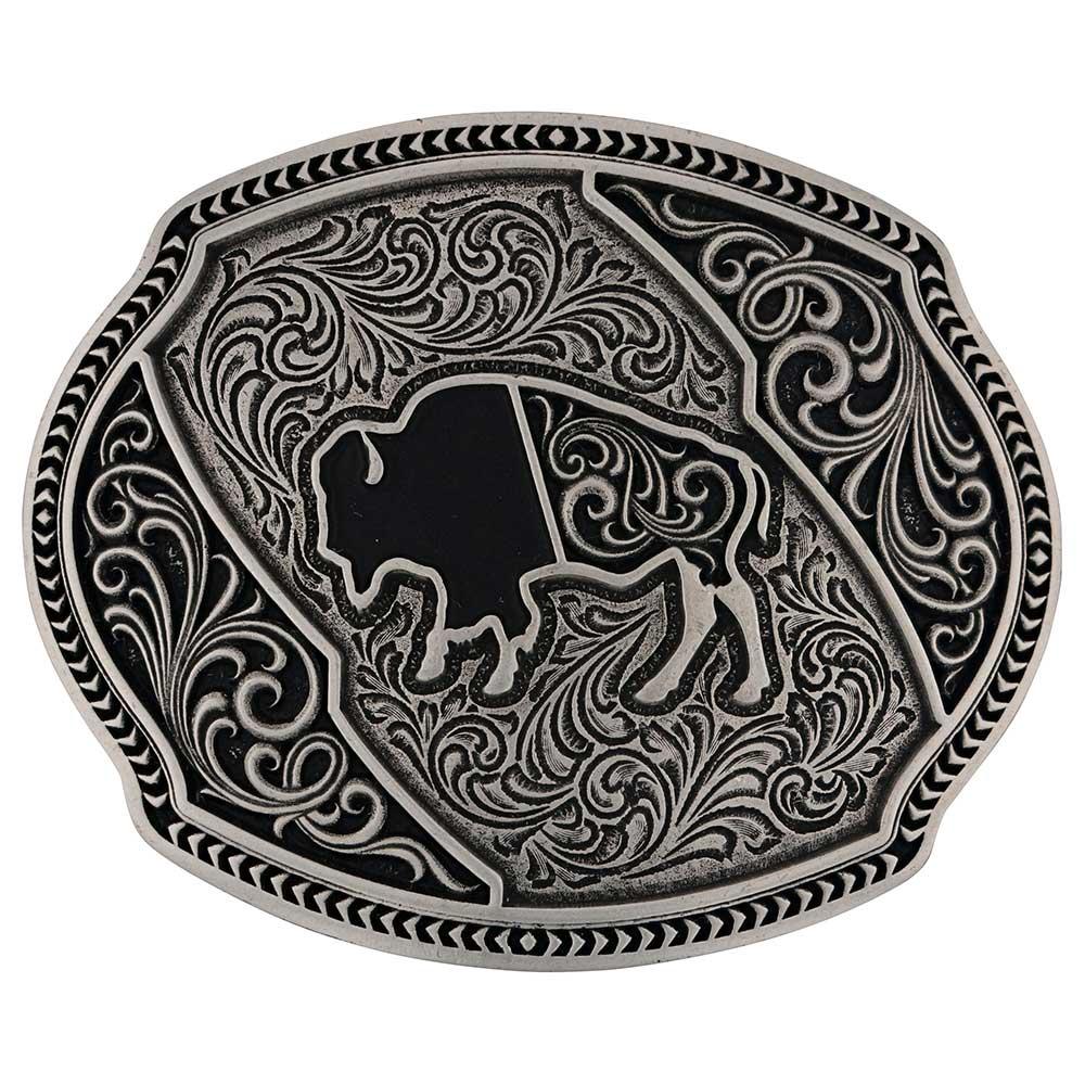 Montana Silversmiths Buffalo Roam Buckle-A987S