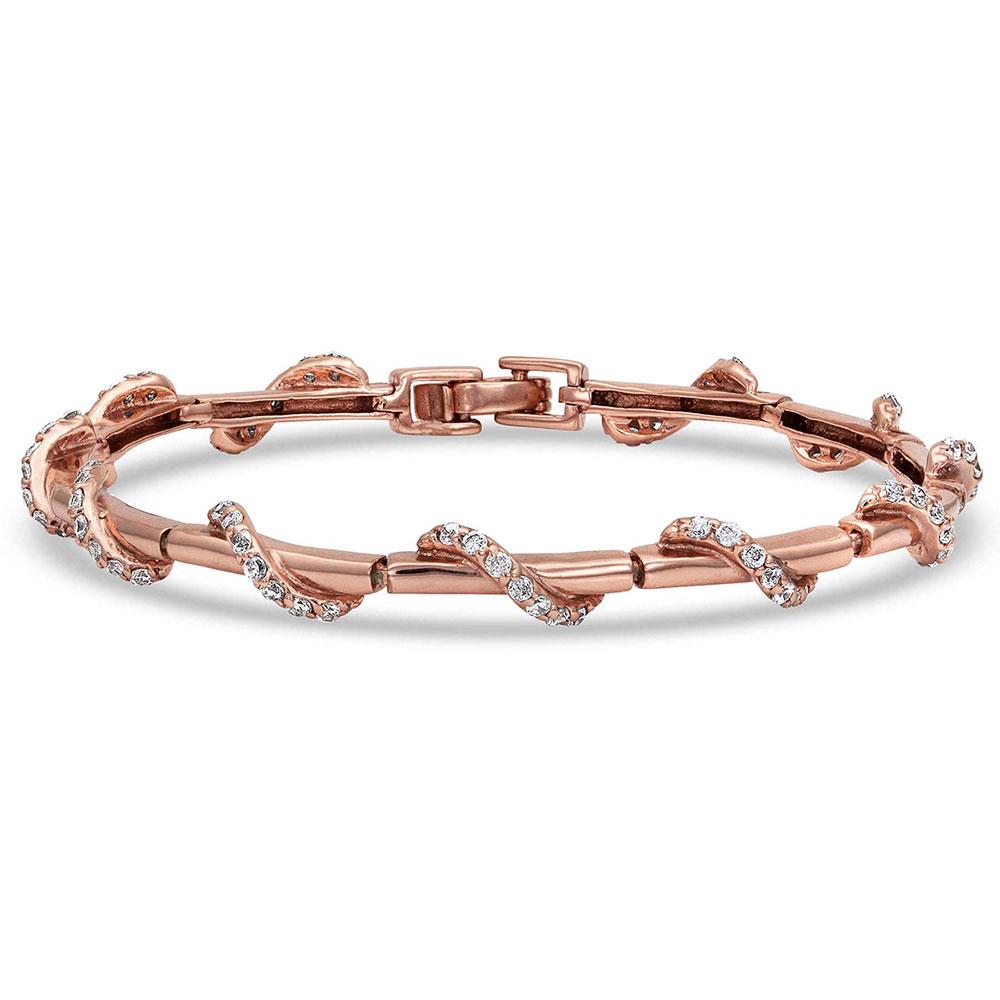 Montana Silversmiths Bracelet-Wrappedaroundcz+Rose-BC4155RG