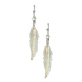 Montana Silversmiths Earring - 2-Tone Featherdangle-ER1967