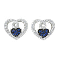 Montana Silversmiths Earrings-Blucztwistedheart-ER3029