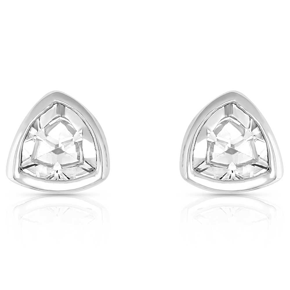 Montana Silversmiths Earrings-Trillczsolitaire-ER3216