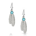 Montana Silversmiths Gift Of Freedom Fether Earrings-ER3712LTQ