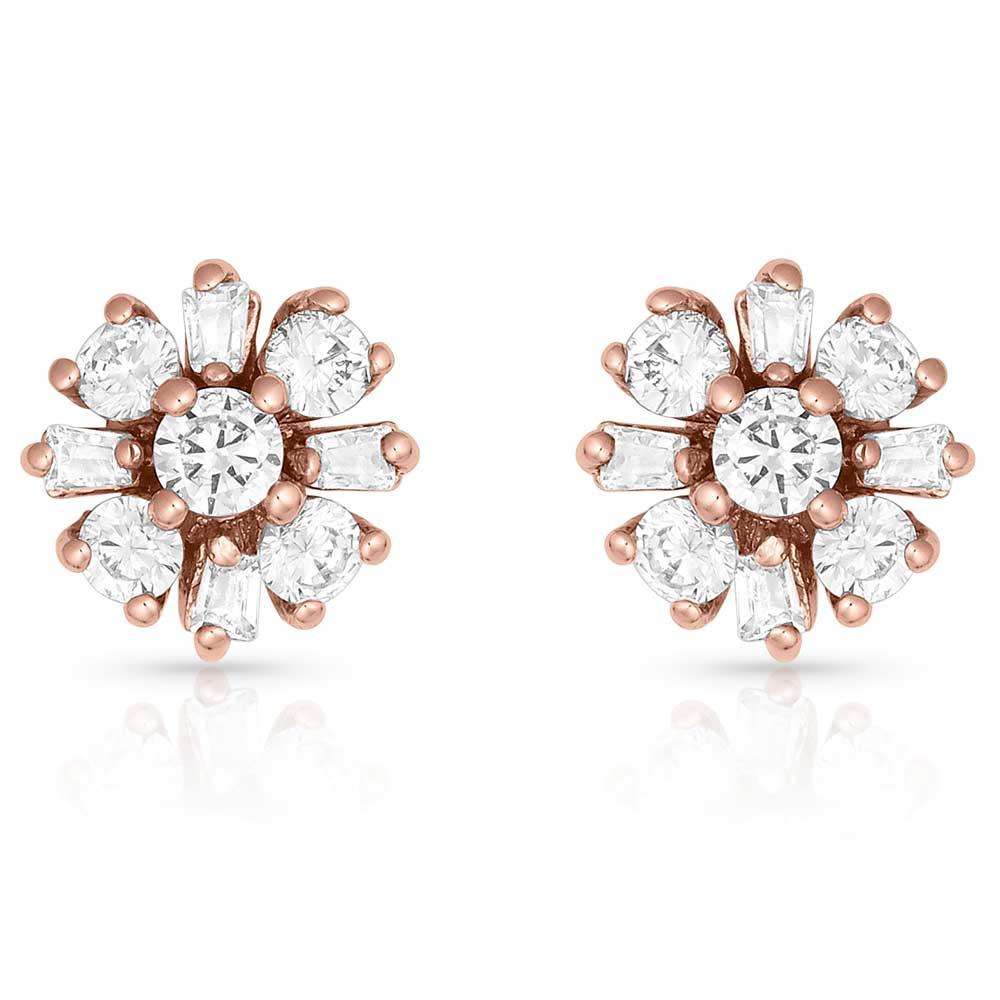 Montana Silversmiths Earrings-Czclusterflowerrg-ER3874RG