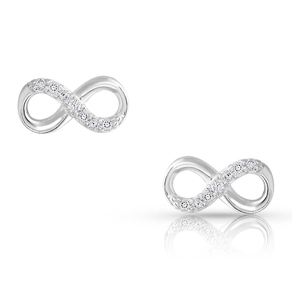 Montana Silversmiths Sliver Shine Infinity Earrings-ER4474
