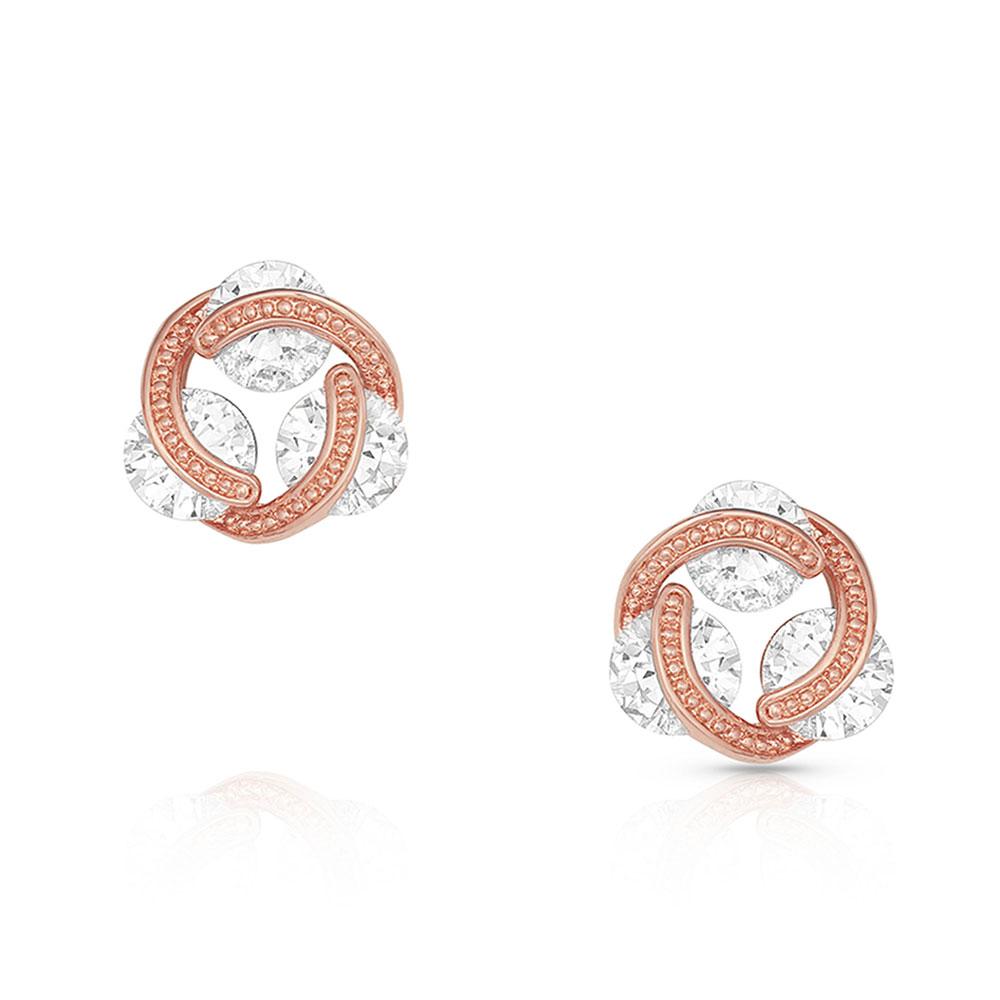 Montana Silversmiths Holding On To A Rose Dawn Earrings-ER4800RG