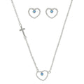 Montana Silversmiths Jewelryset- Beadedheartcross-JS3819