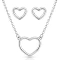 Montana Silversmiths Clear Reflection Of Love Heart-JS5258
