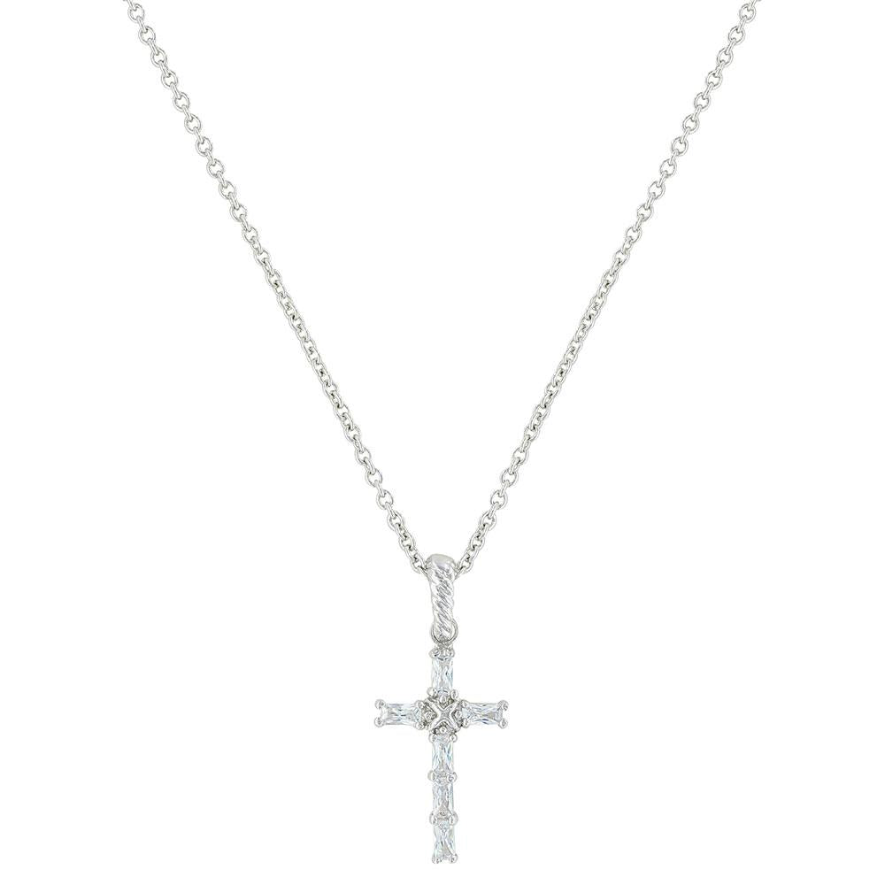 Montana Silversmiths Necklace-Baguetteczcross-NC3239