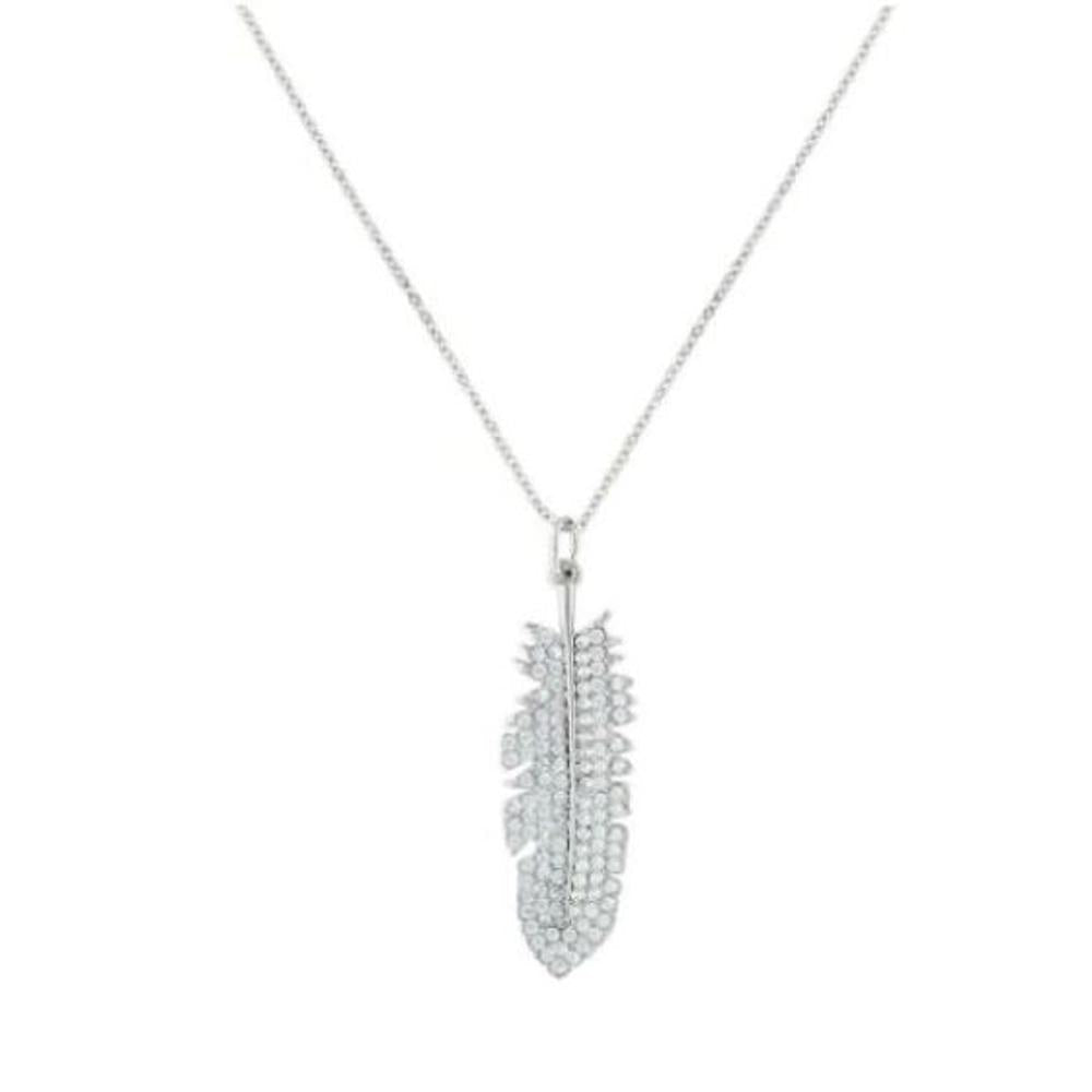 Montana Silversmiths Necklace-Glitteredfeathercz-NC3374CZ