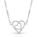 Montana Silversmiths Necklace Dbl Open Heart Split-NC4502