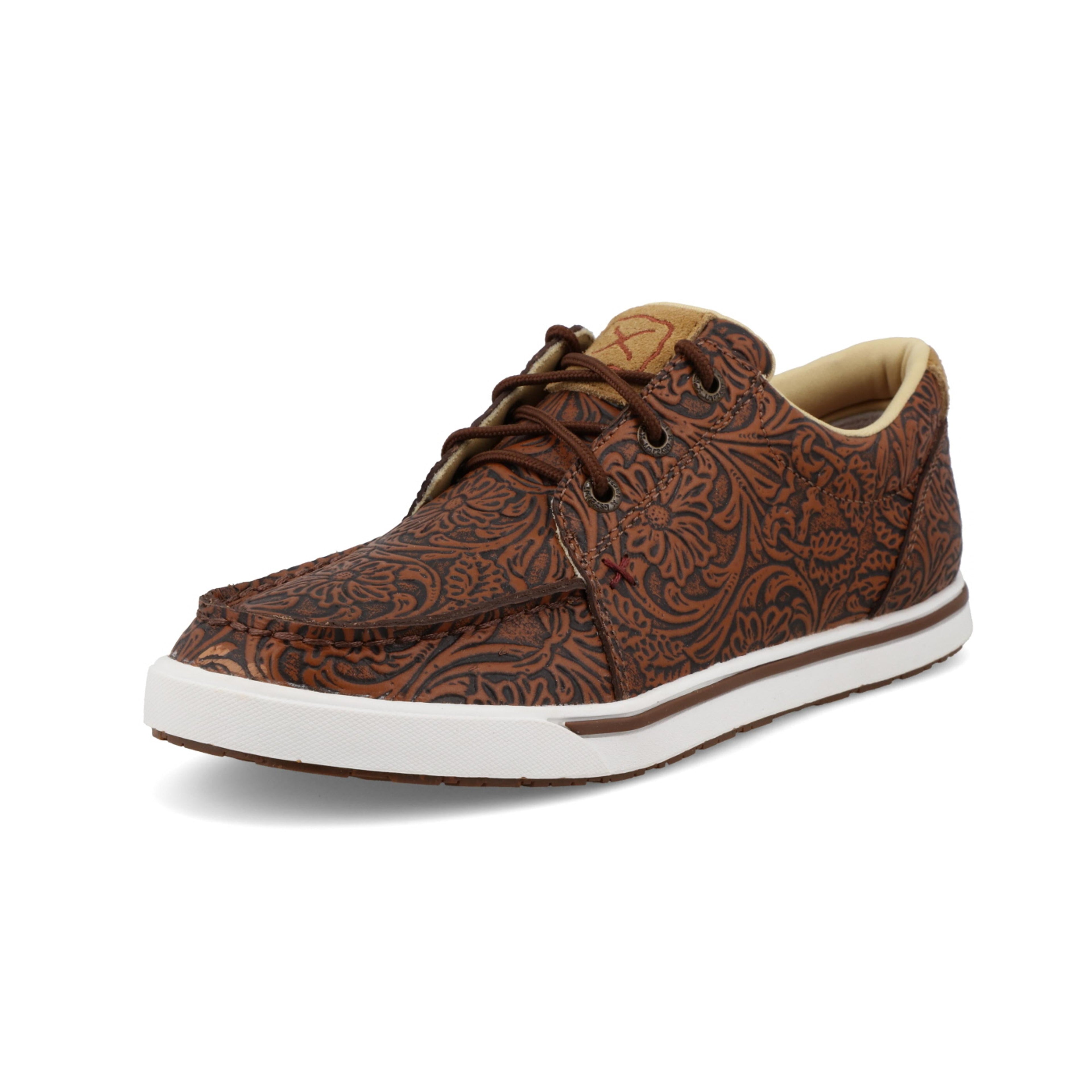 Twisted X Womens Kicks Tooled Brown-WCA0093