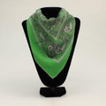 M and F Western Bandana Limegreen Asst. Pattern - Mens