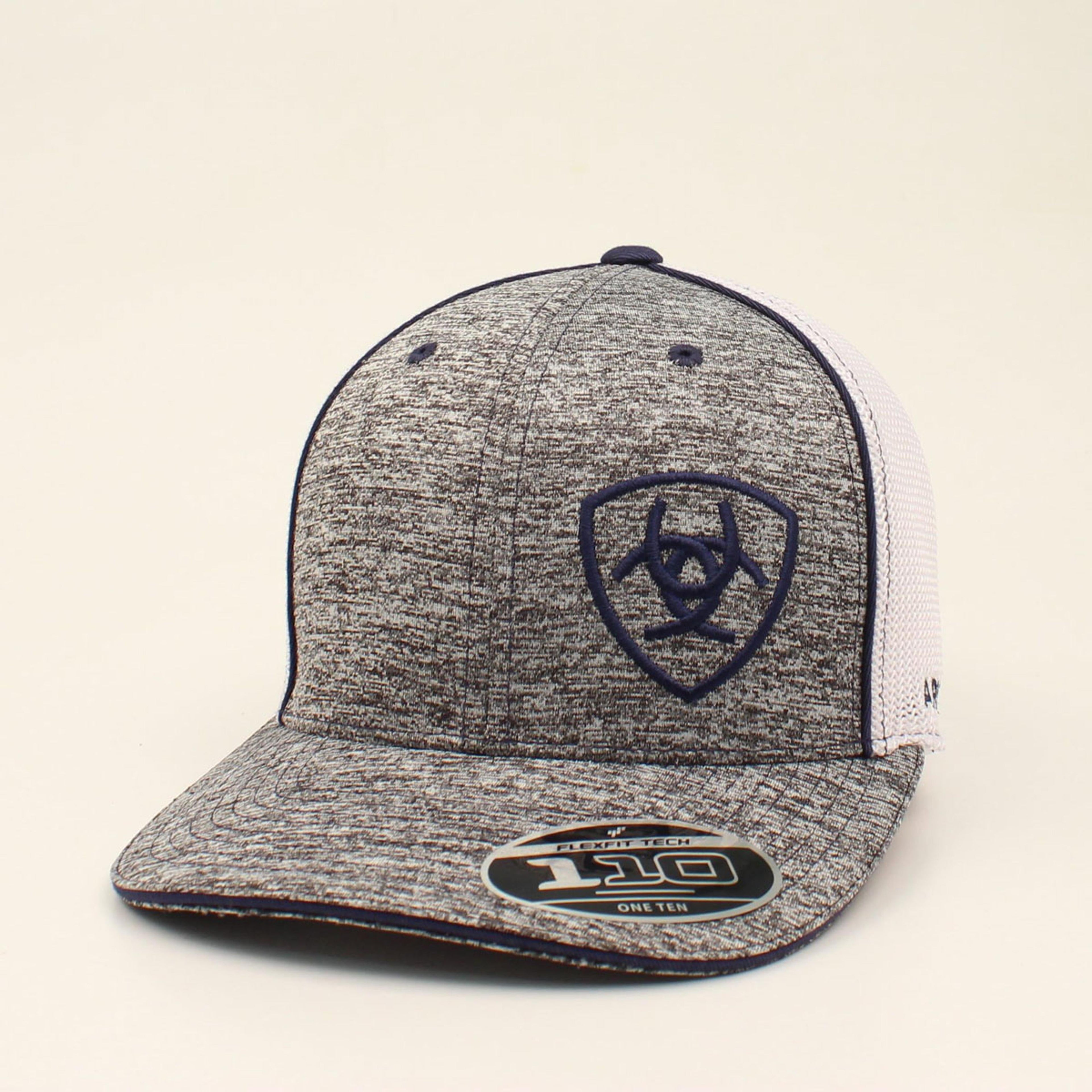 M and F Western Ariat Mens Cap Offset Shield