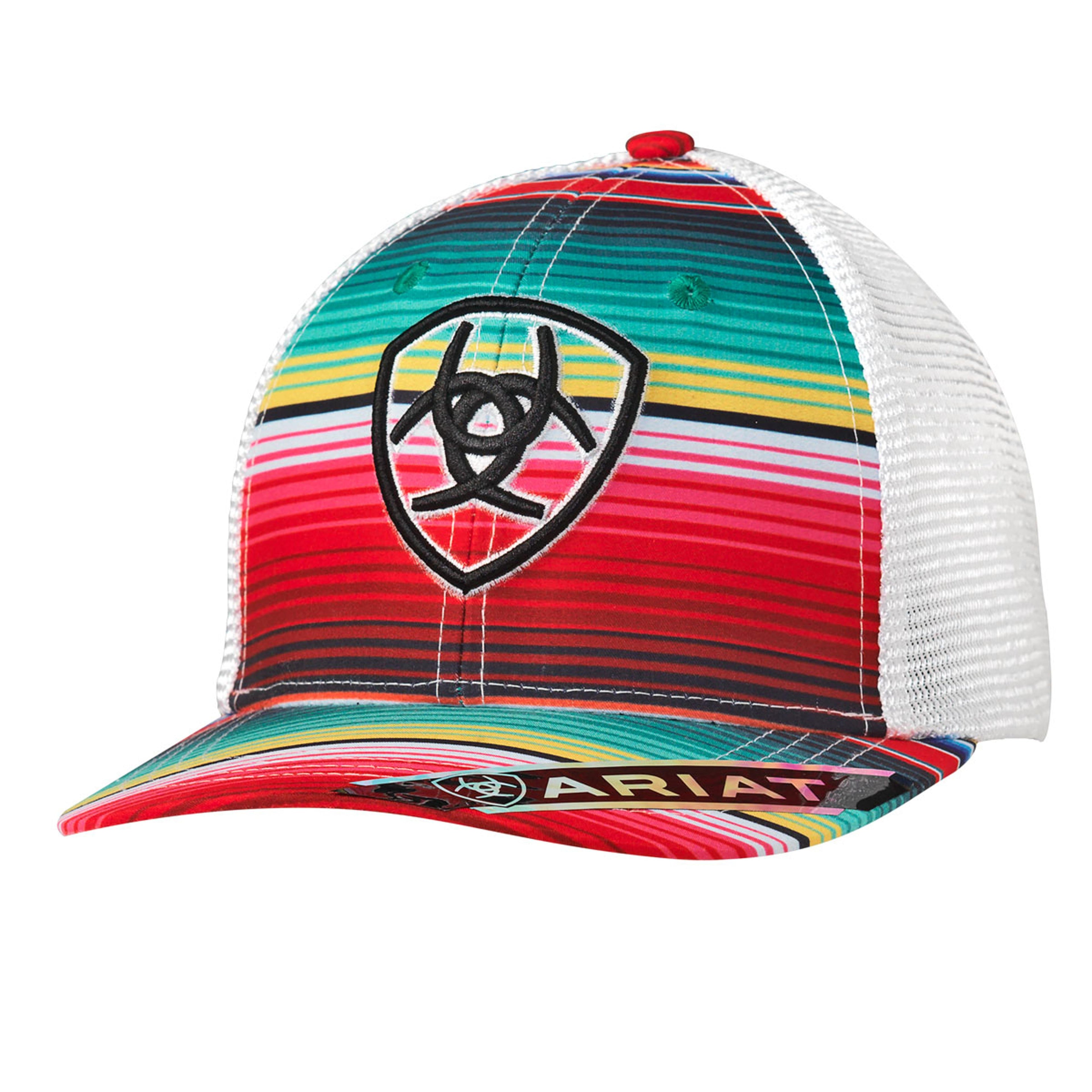M and F Western Ariat Ladies Stripe Center Shield Multicolor - Mens