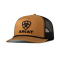 M&F Western Riat Mens Cap R112 Snapback 3D Emb Logo Tan