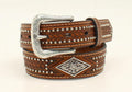 M and F Western Ariat Boys Western Belt 0808 - Mens