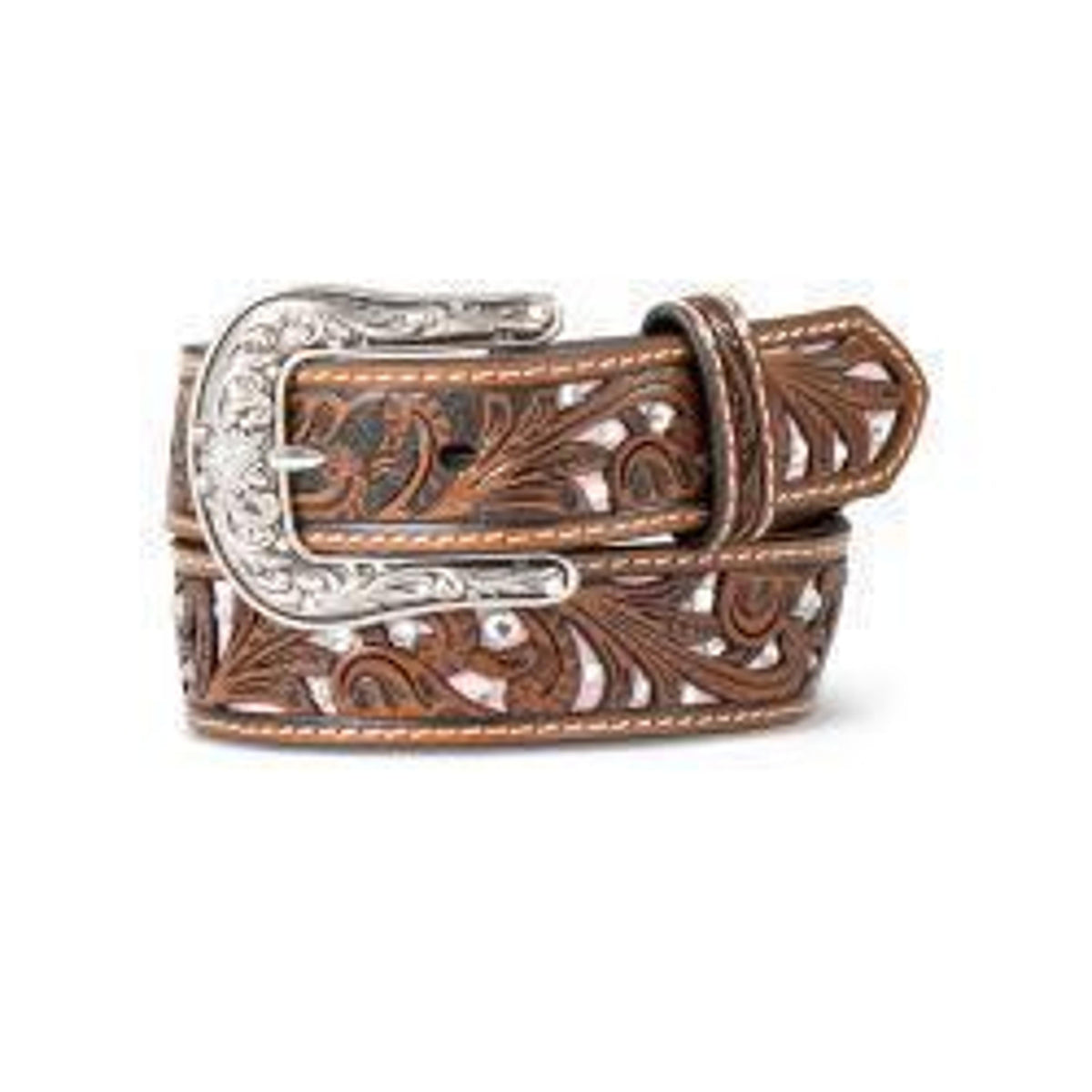 M and F Western Ariat Girls Filigree Belt - Mens