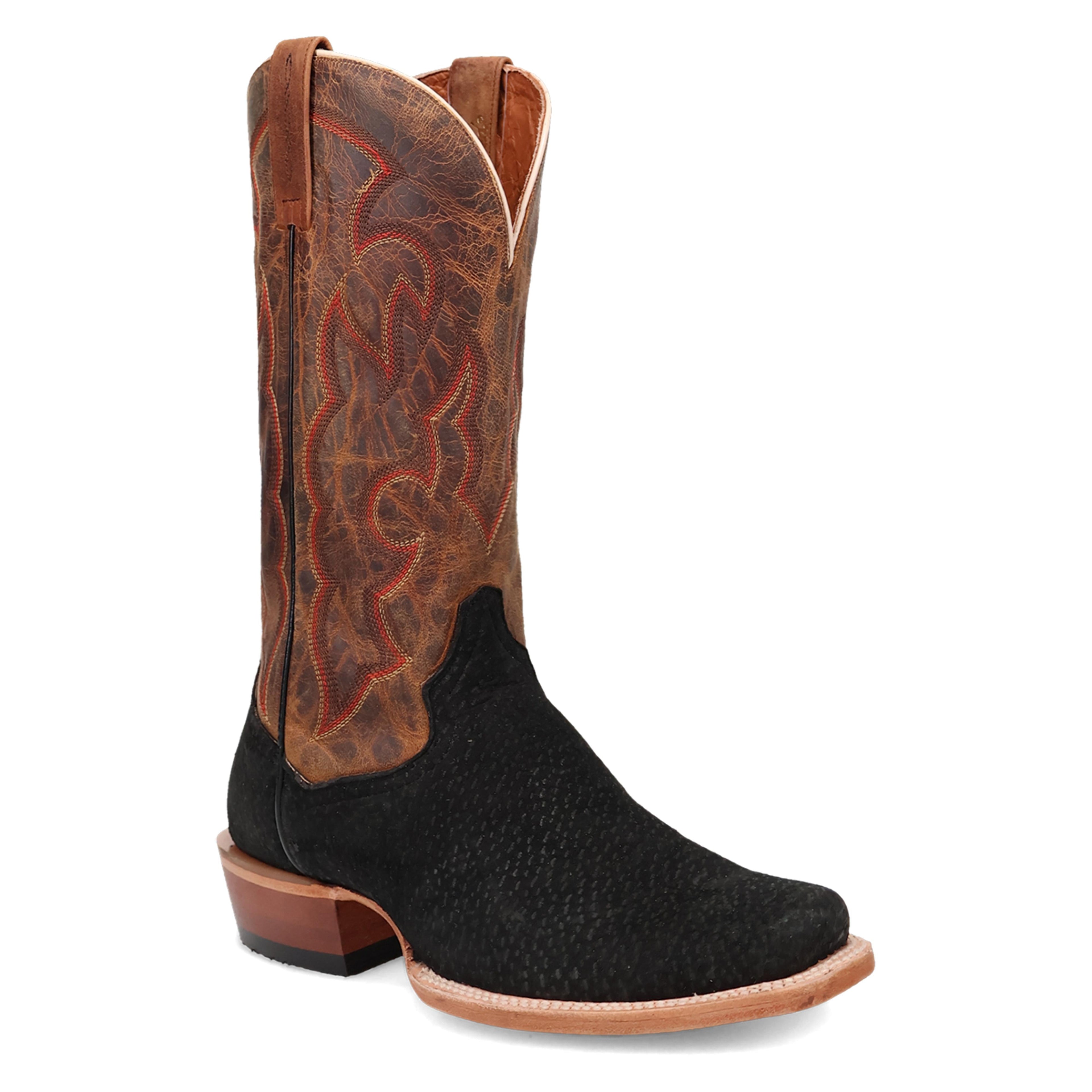 Dan Post Mens Cappy Carpincho Boot - Black/brown Western-DP5024